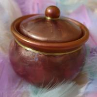 Pot rond ambre