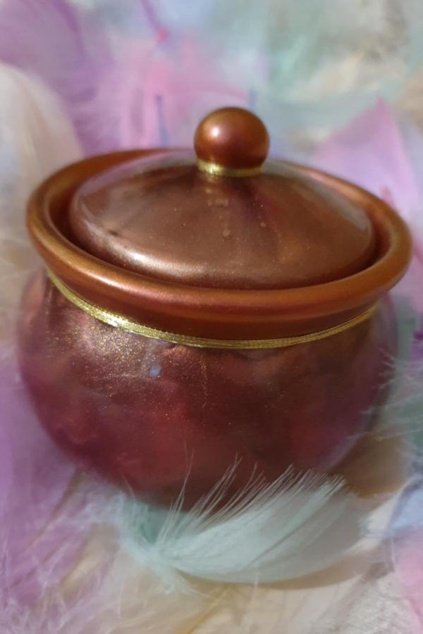 Pot rond ambre